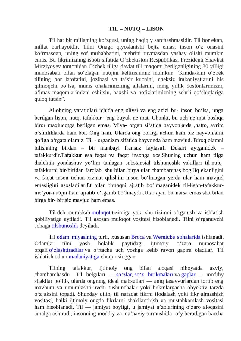 TIL – NUTQ – LISON