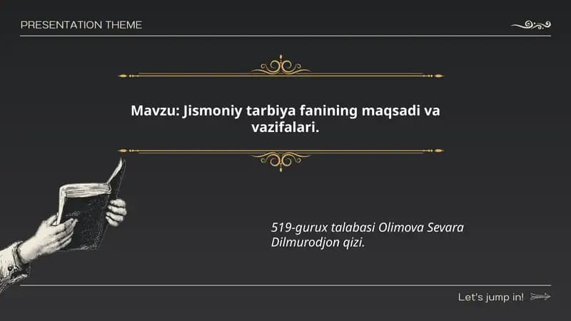 Jismoniy tarbiya fanining maqsadi va vazifalari