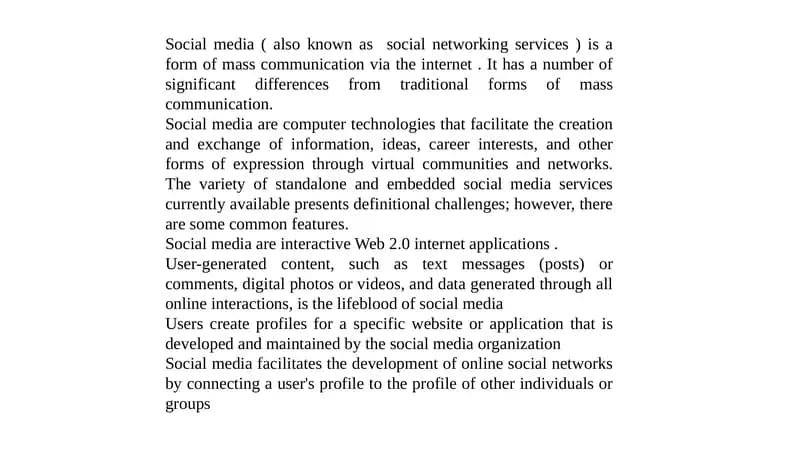 Social media