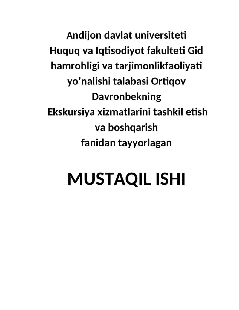 Margʻilon shahrining tarixiy-madaniy merosi boʻylab ekskursiya