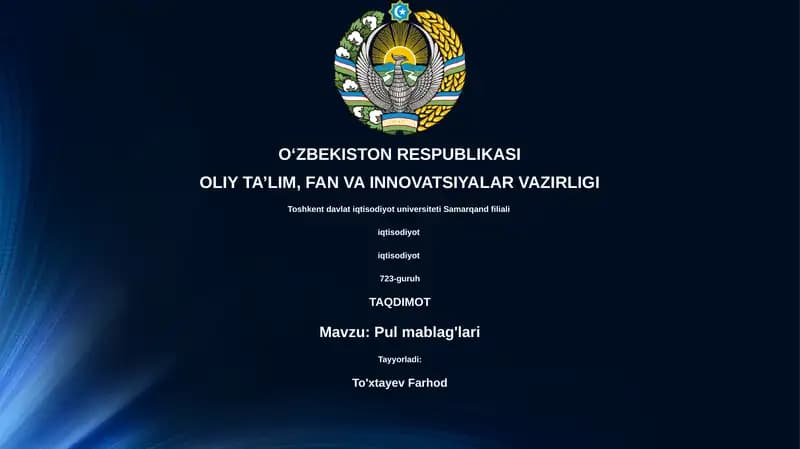 Pul mablag'lari
