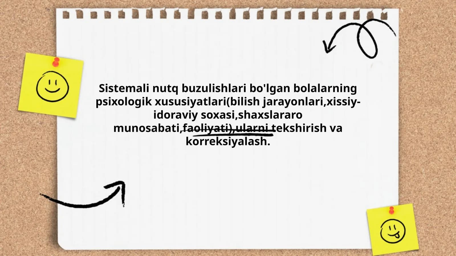 Sistemali nutq buzulishlari bo'lgan bolalarning psixologik xususiyatlari