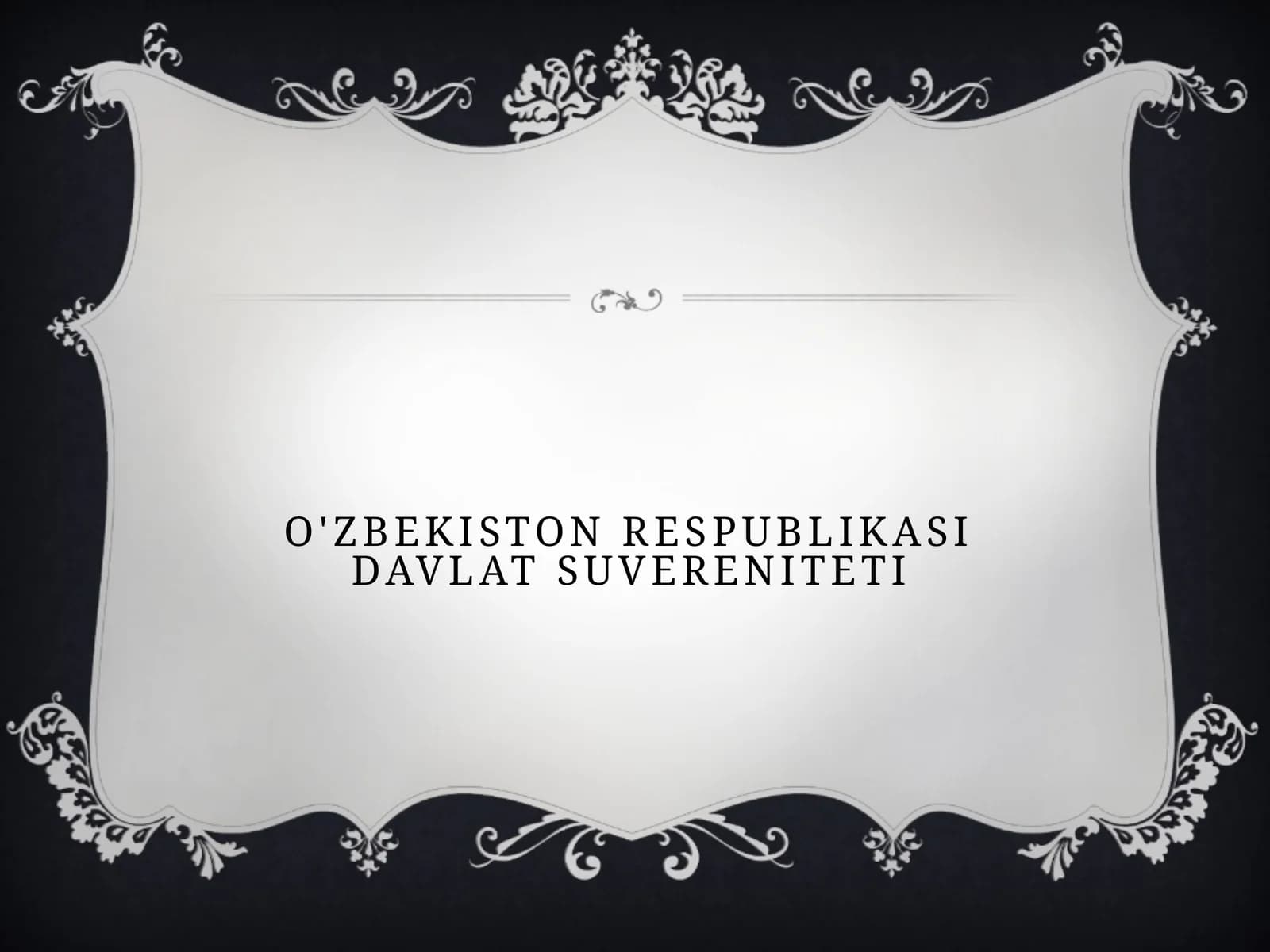 O'zbekiston Respublikasi Davlat Suvereniteti