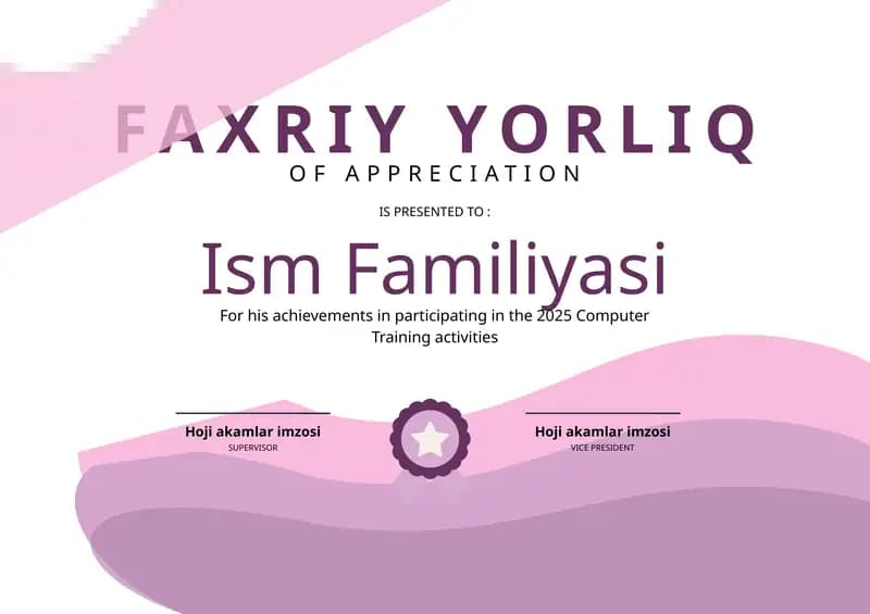 FAXRIY YORLIQ