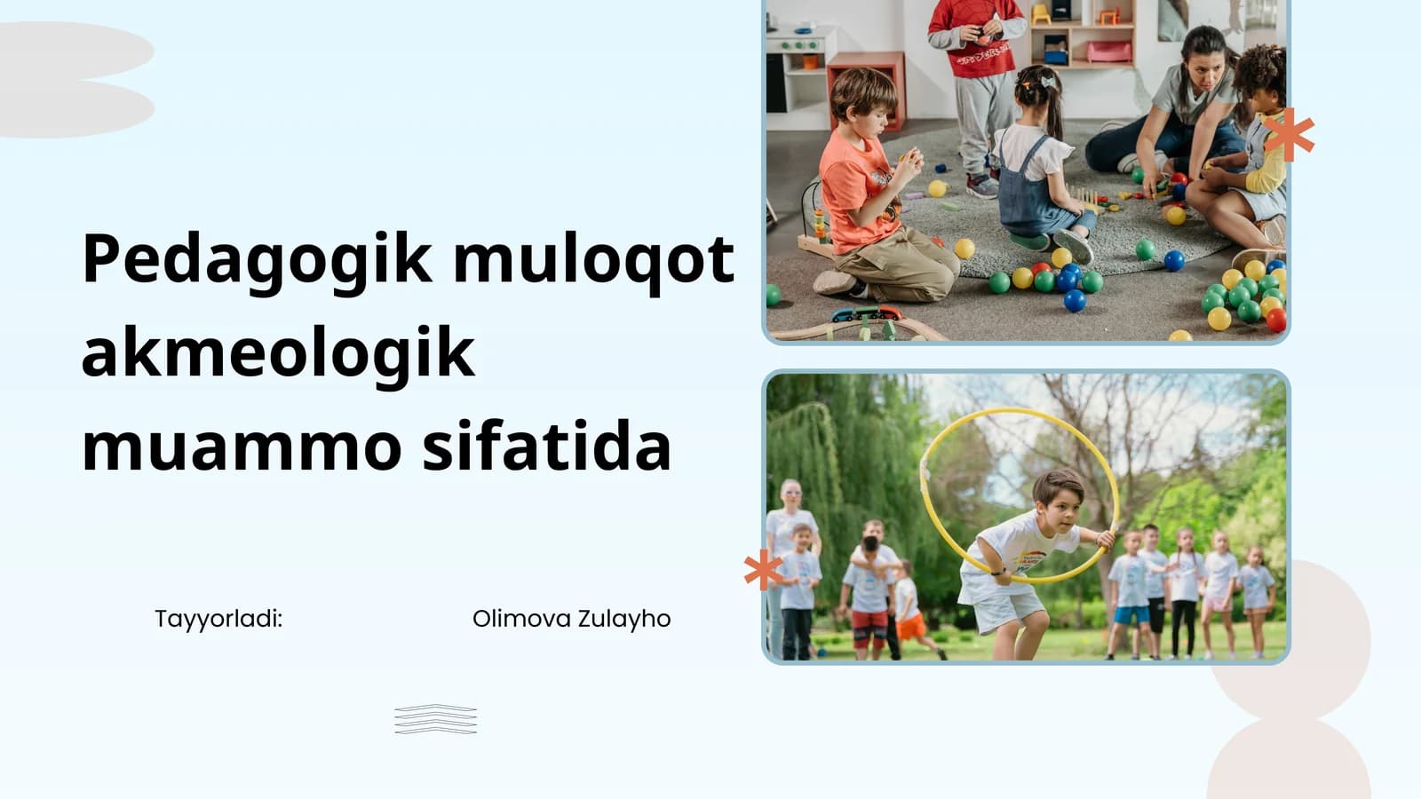 Pedagogik muloqotakmeologik muammosifatida