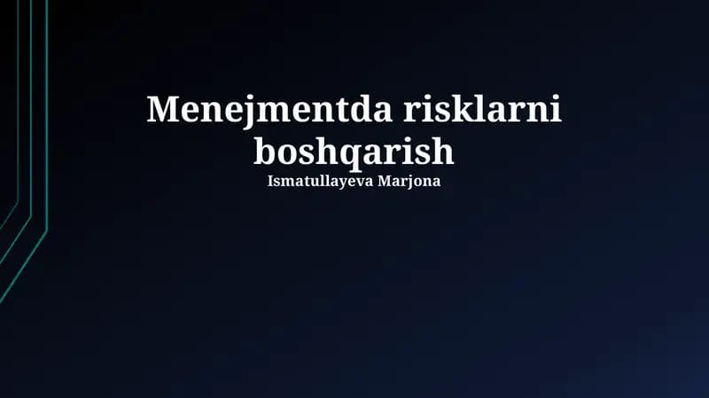Xatarlarni kamaytirish strategiyasi