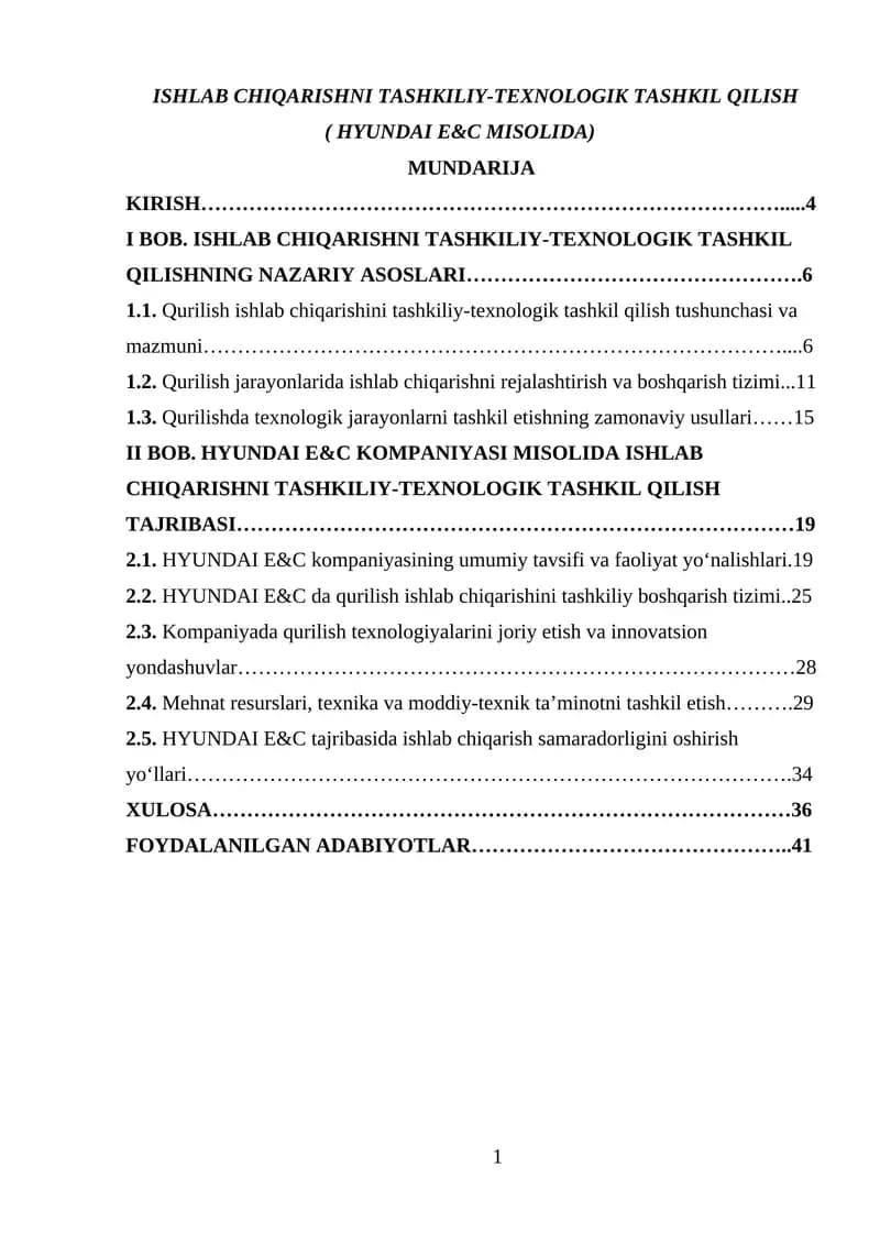 Mavzuning dolzarbligi