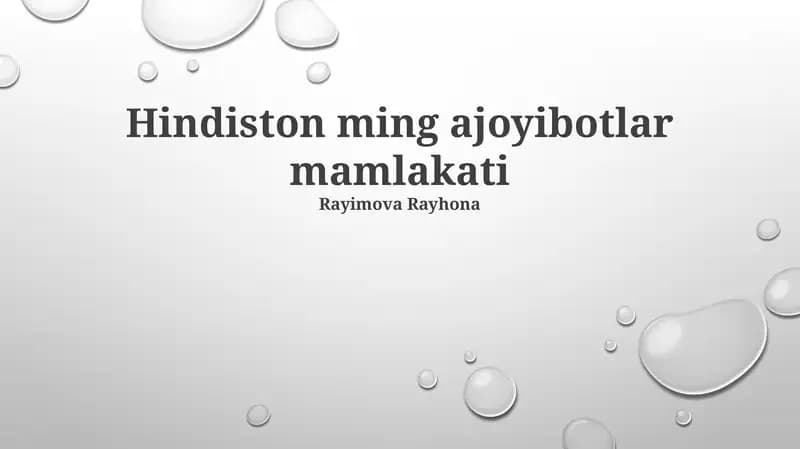 Hindiston ming ajoyibotlar mamlakati