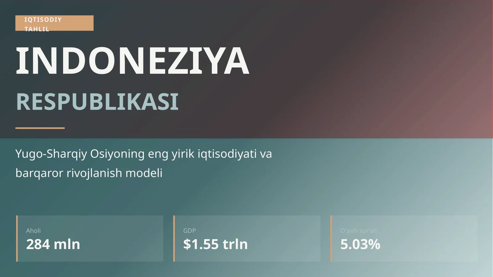 IQTISODIY TAHLIL