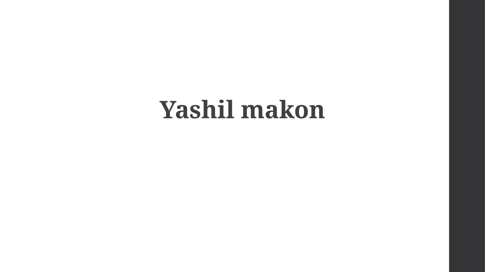 Yashilmakon