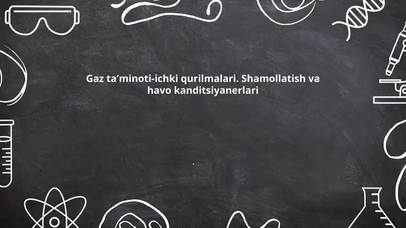 Gaz taʼminoti-ichki qurilmalari