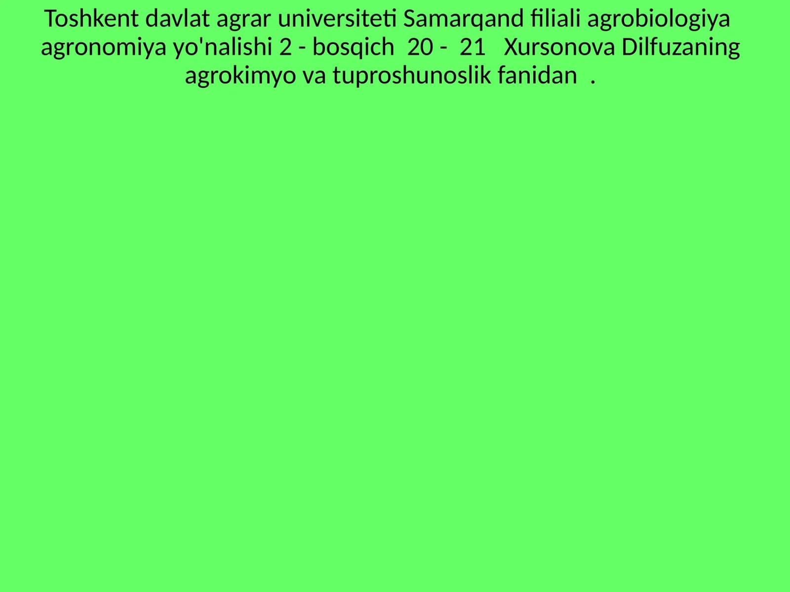 Kationlar almashinibyutilishining asosiy qonuniyatlari