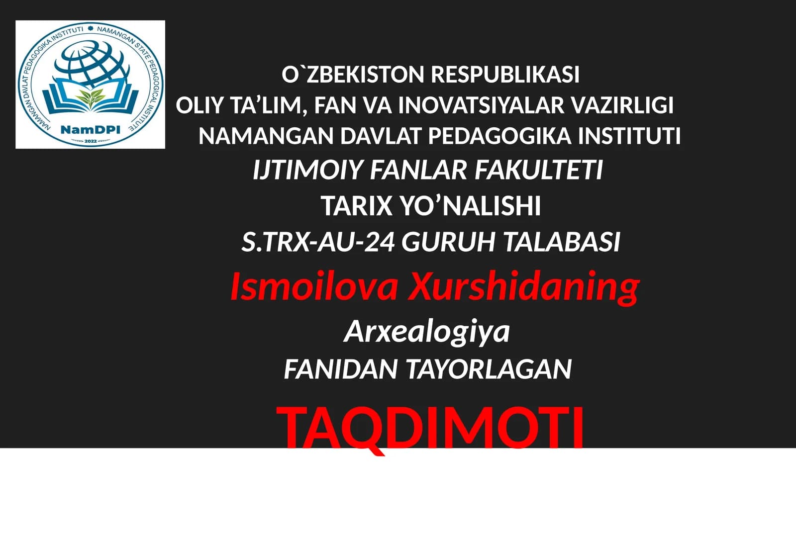 Neolitik Davrning Yodgorliklari