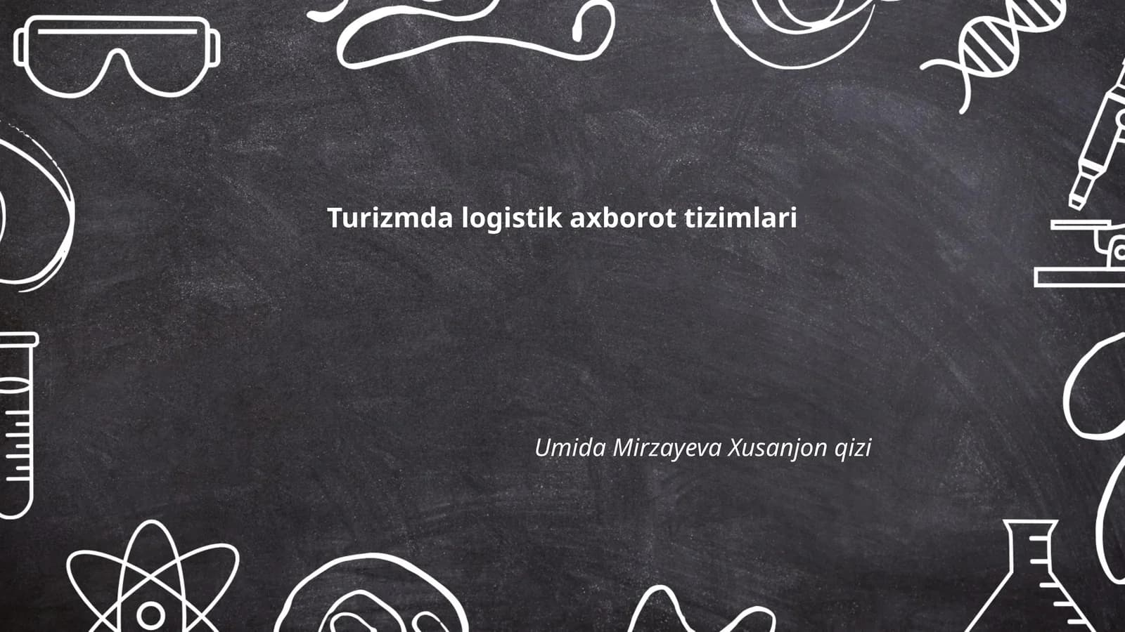 Turizmda logistik axborot tizimlari