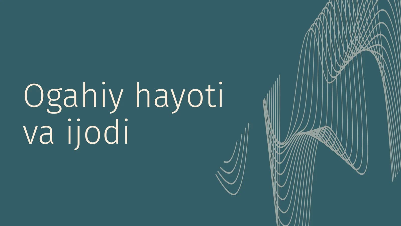 Ogahiy hayoti va ijodi