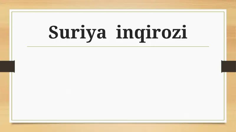 Suriya inqirozi