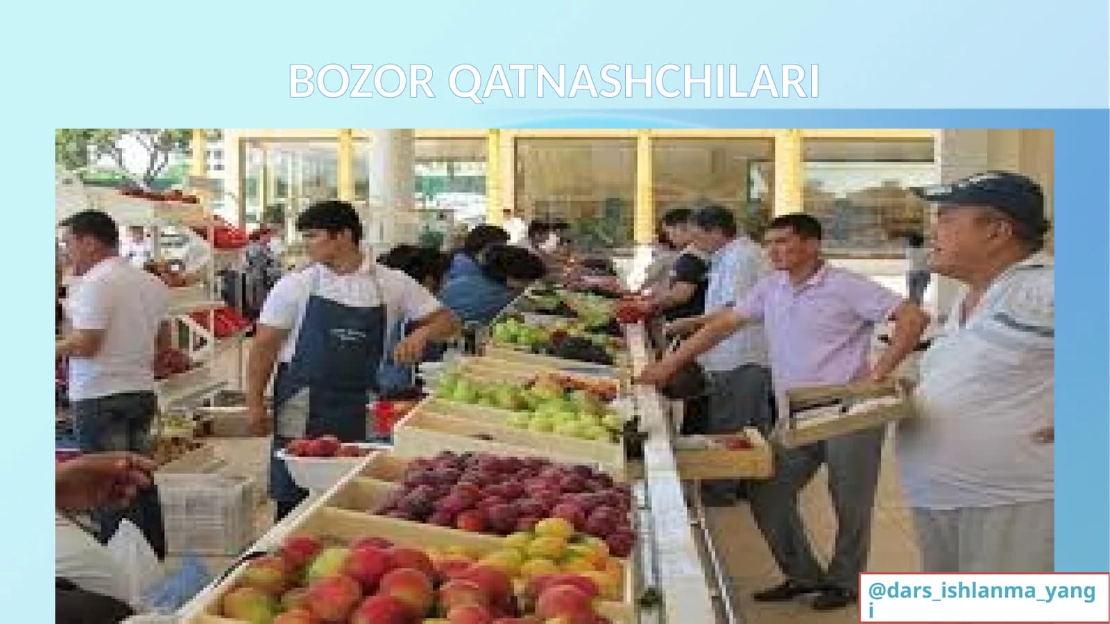 BOZOR QATNASHCHILARI