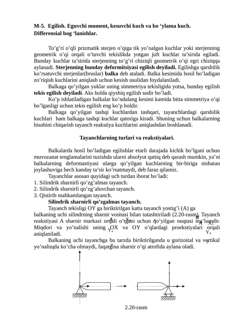 Egilish va uning qoidalari