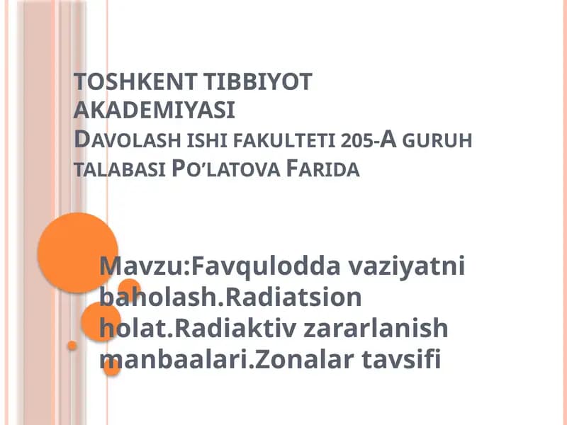 Favquloddavaziyatnibaholash