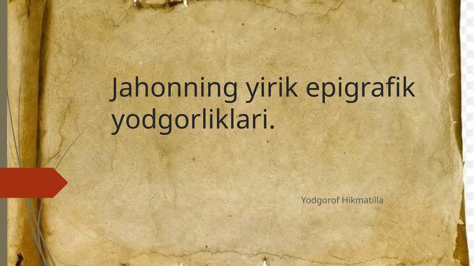 Epigrafik yodgorliklar