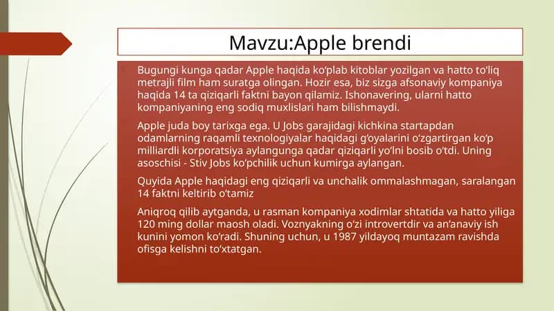 Apple brendi