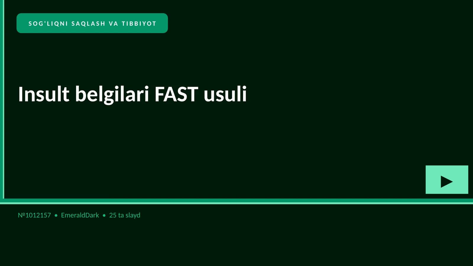 Insult belgilari FAST usuli
