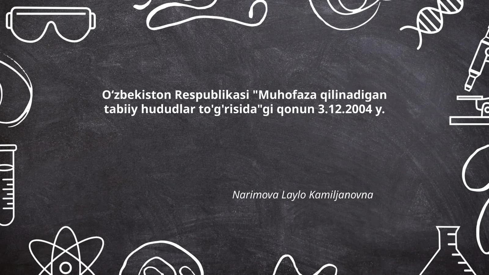Muhofaza qilinadigan tabiiy hududlar to'g'risida qonun