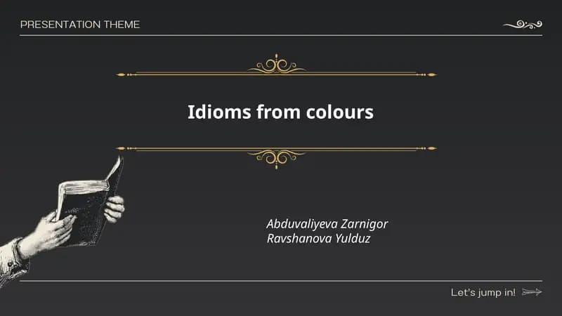 Idioms from colours