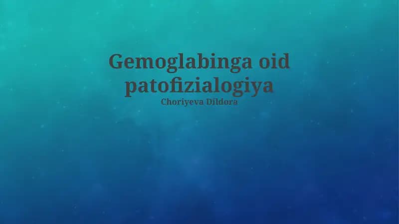 Hazilli patofiziologiya