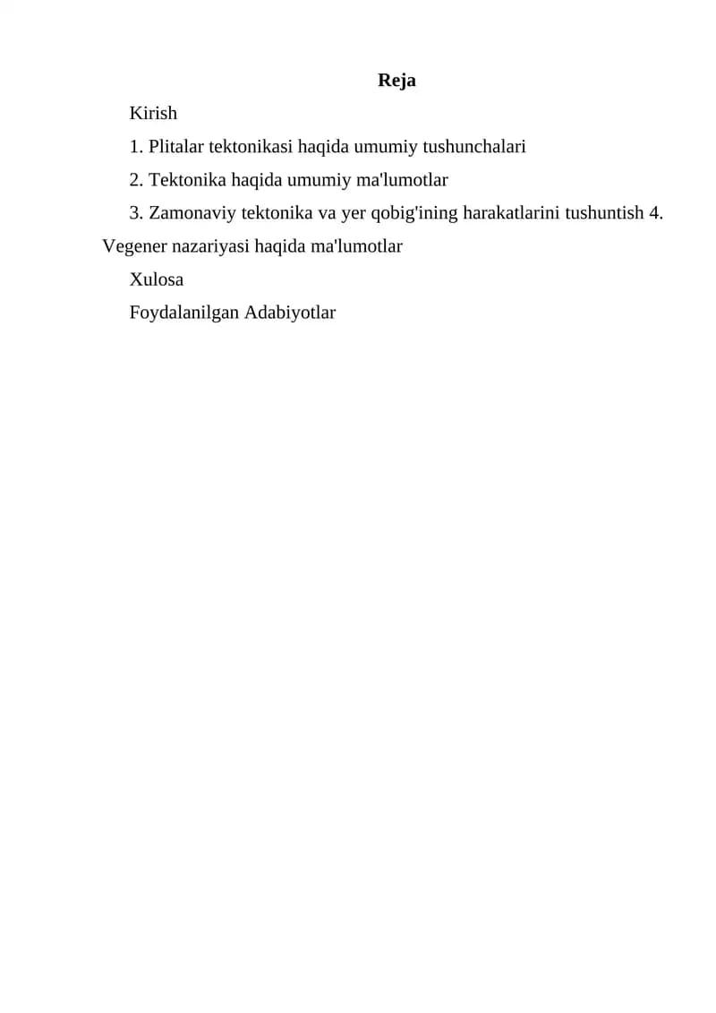 Tektonik plitalar