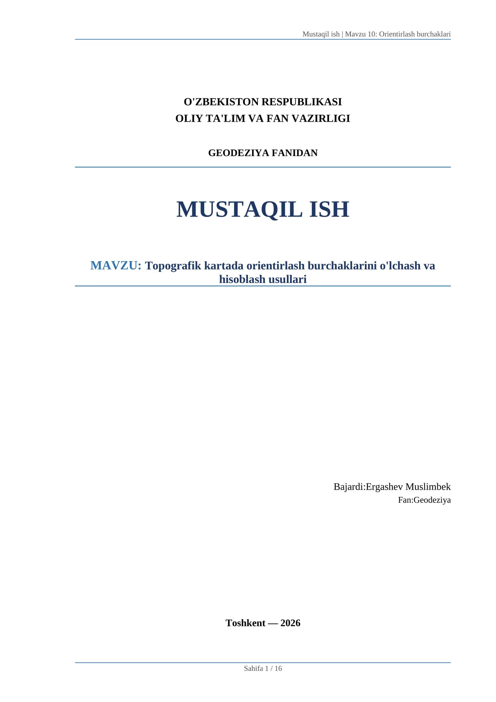Orientirlash burchaklari