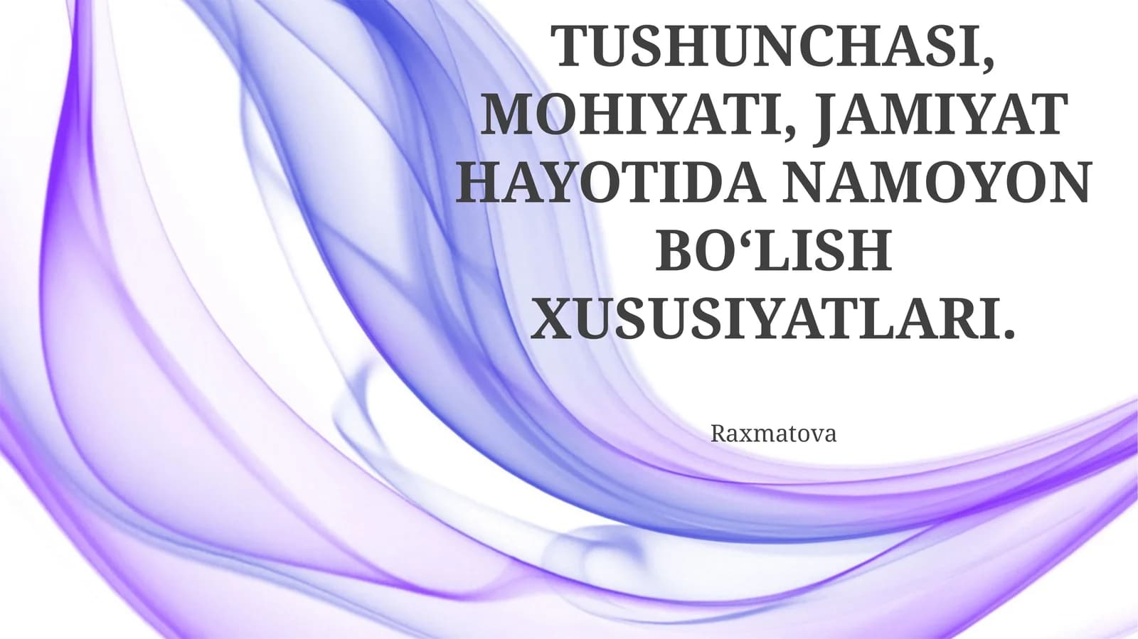 Globalizatsiya Tushunchasi, Mohiyati, Jamiiyatda Namoyon Bo'lish Xususiyatlari