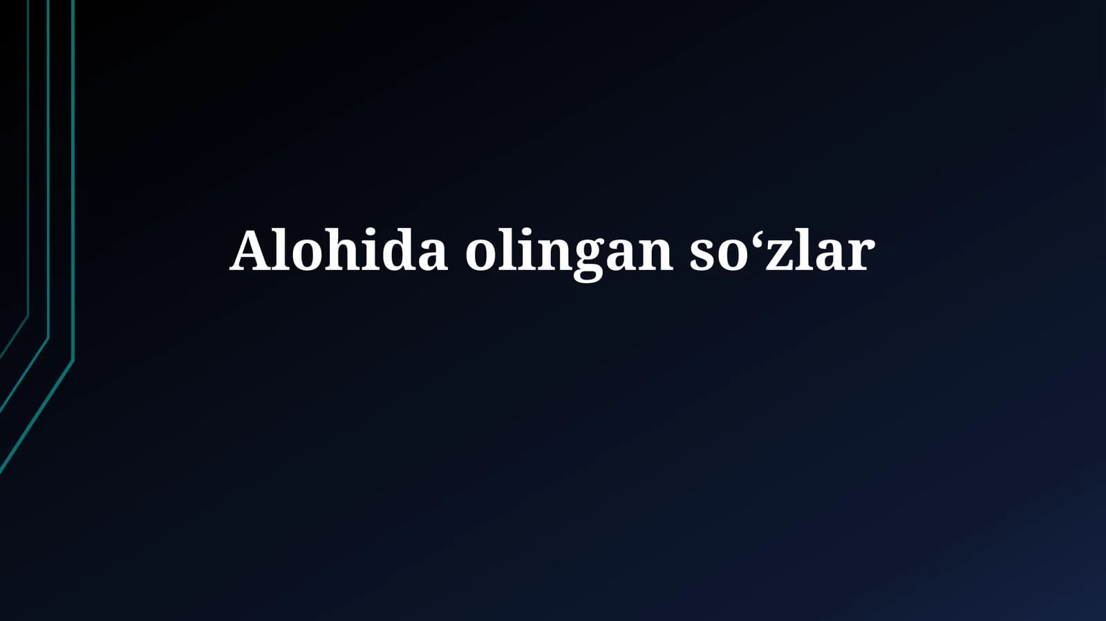 So'zlarni ajratish qoidalari