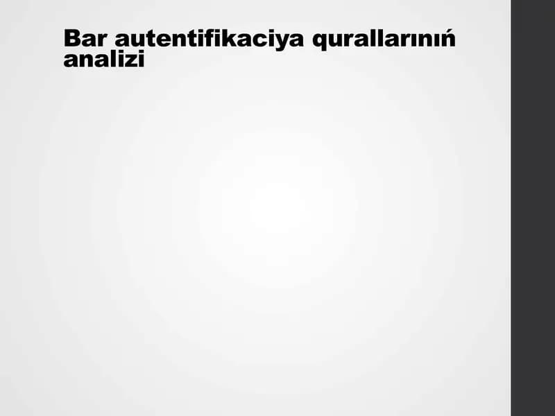 Mavjud autentifikatsiya vositalarining tahlili