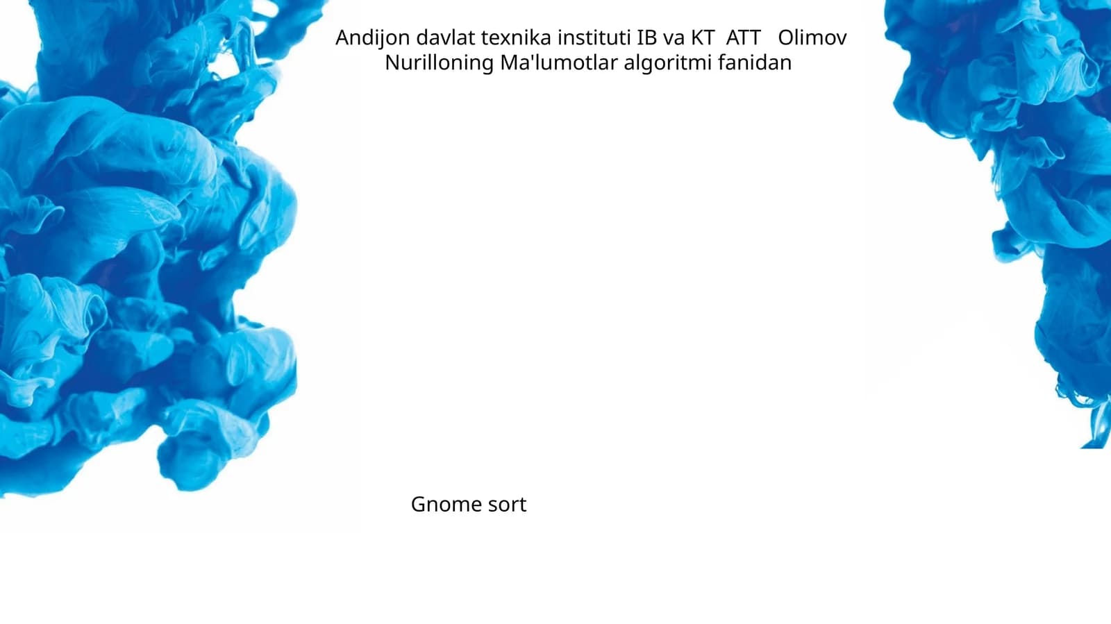Gnome sort