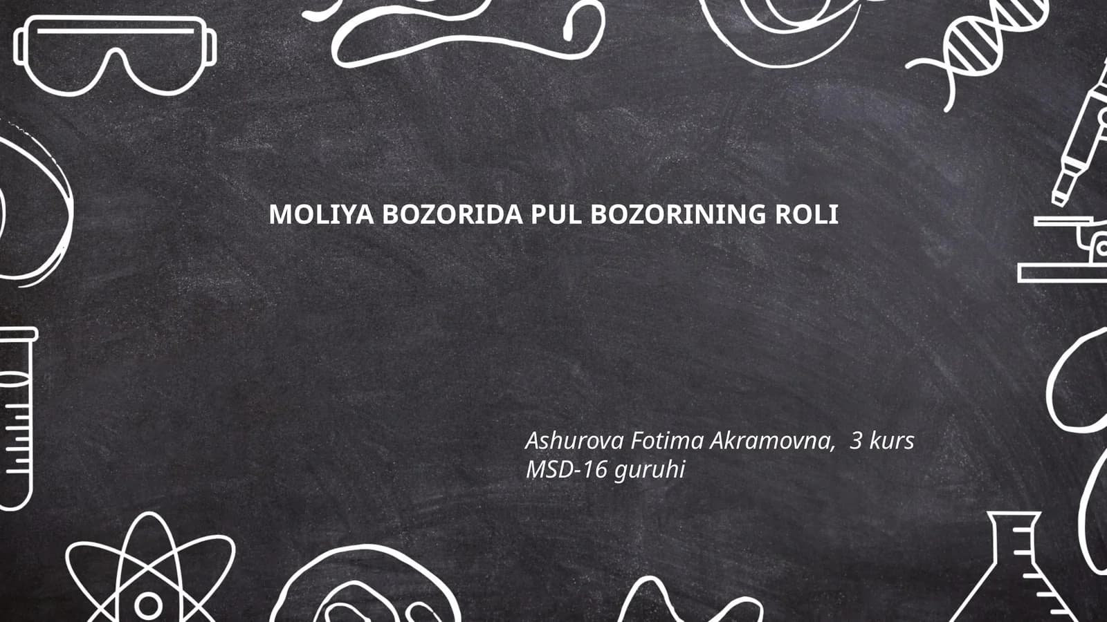 Pul Bozorining Roli