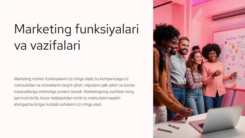 Marketing funksiyalari va vazifalari