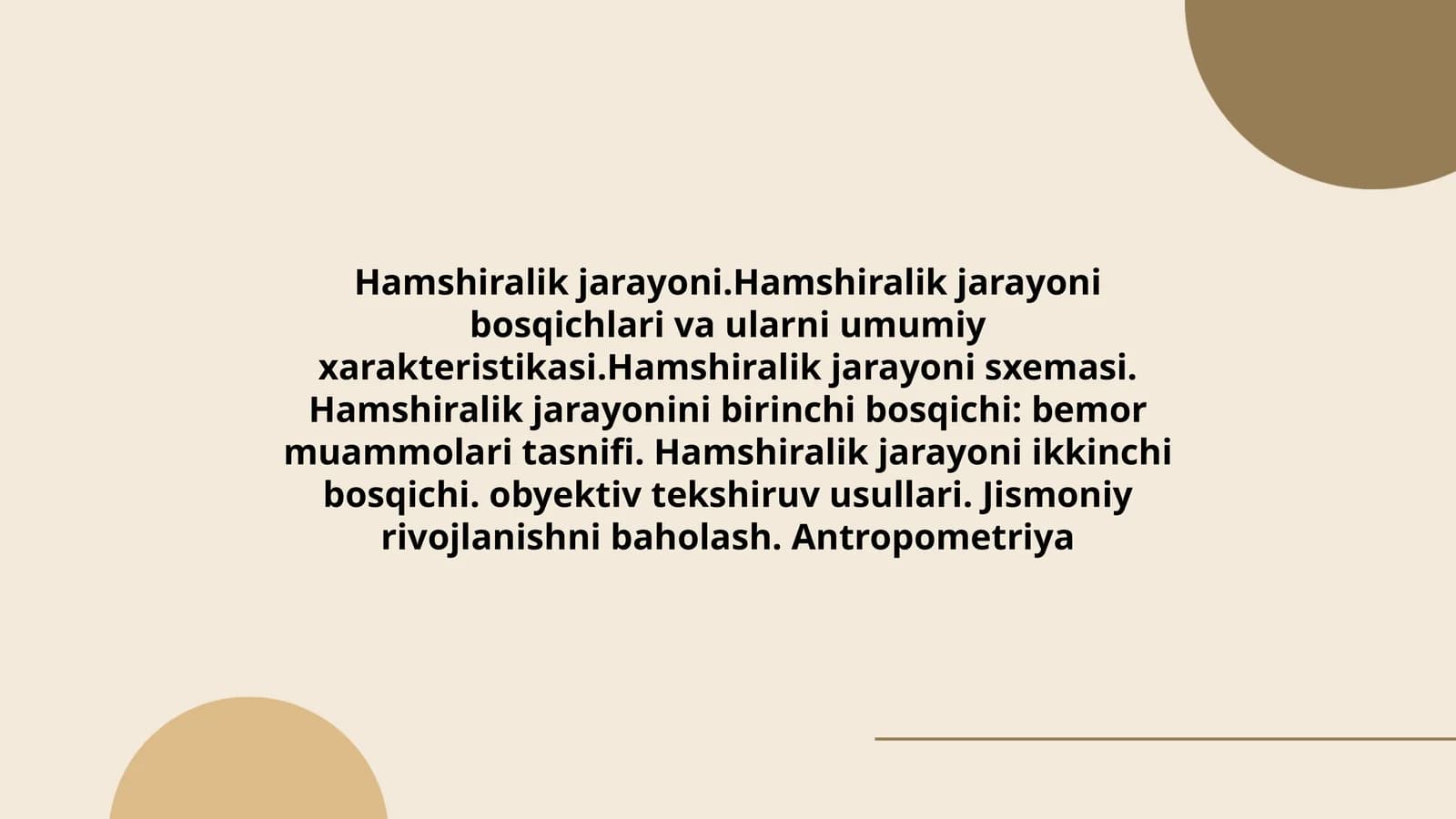 Hamshiralik jarayoni