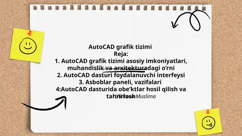 AutoCAD grafik tizimi