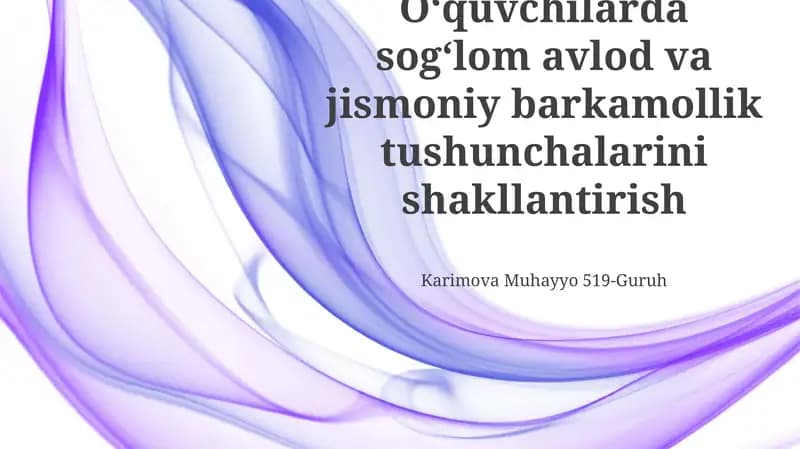 Jismoniy faoliyat va uning foydalari