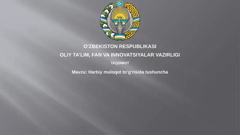 Harbiy aloqa