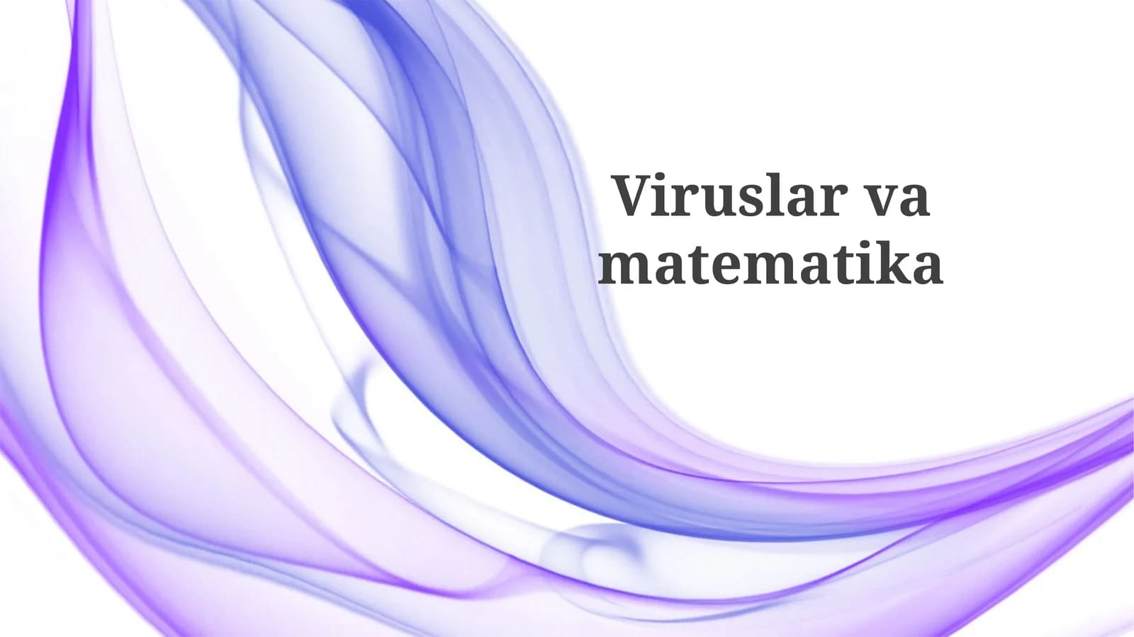Viruslar va matematika