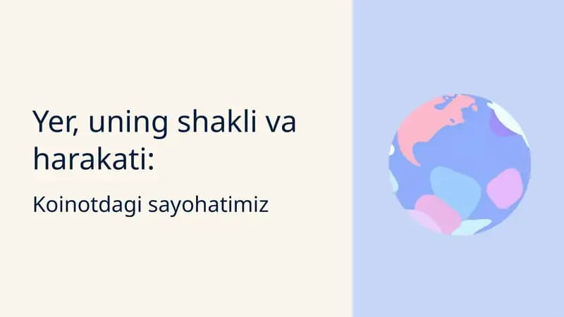 Yerning shakli va harakati