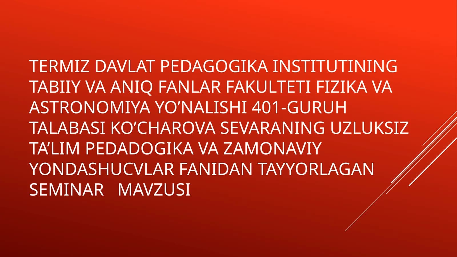 Boloniya jarayonlari va uning modernizatsiyalashdagi g'oi