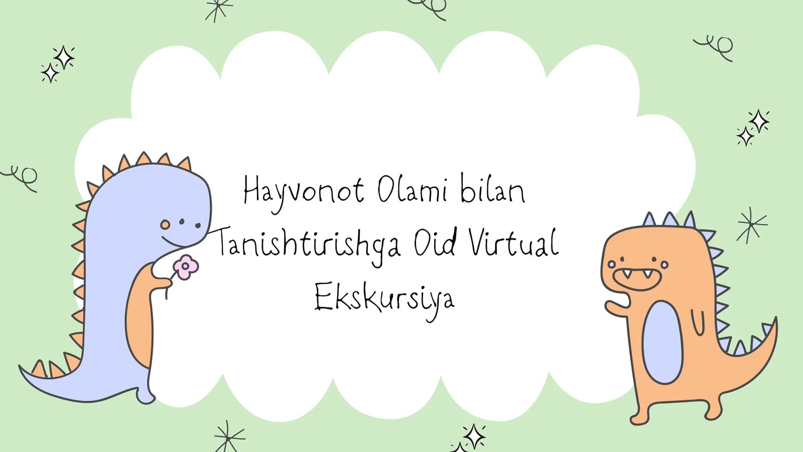 Hayvonot Olami bilan Tanishtirishga Oid Virtual Ekskursiya