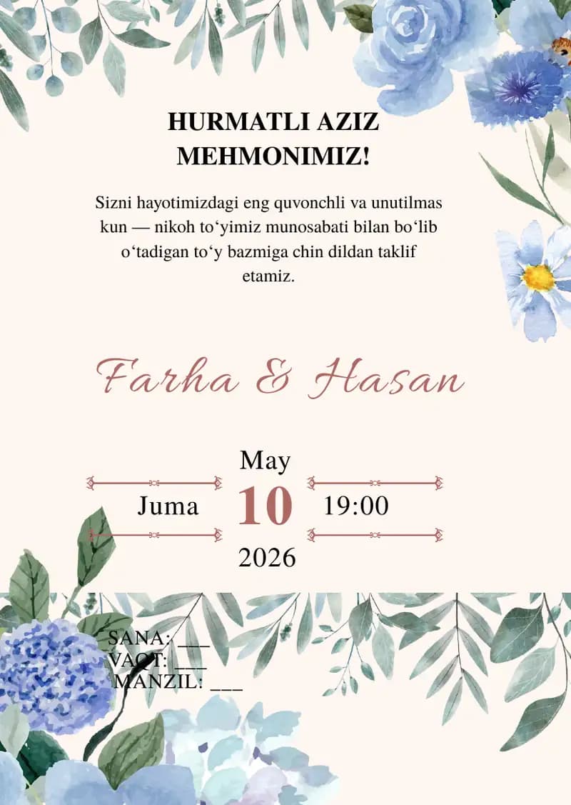Taklifnoma shaplon