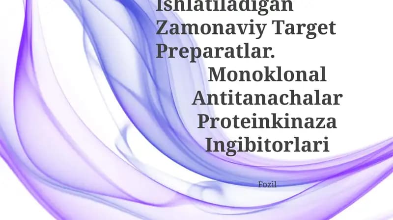 Monoklonal Antitanachalar Proteinkinaza Ingibitorlari