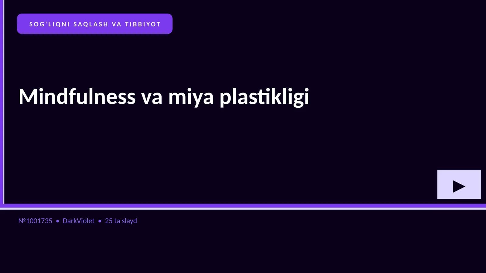 Mindfulness va miya plastikligi