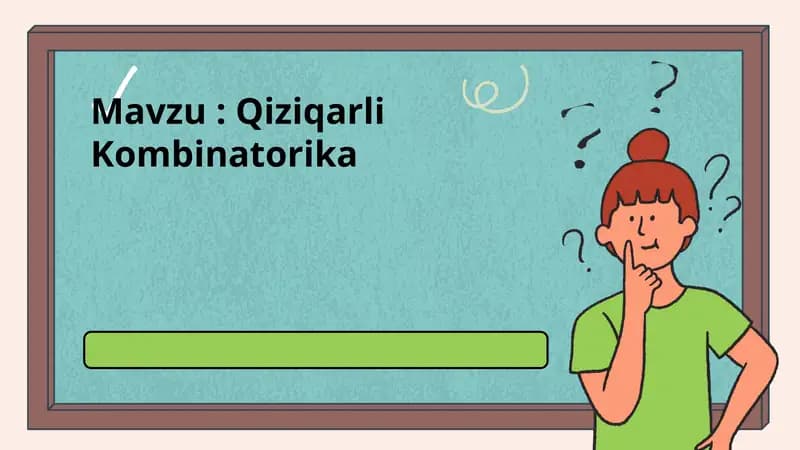 Qiziqarli Kombinatorika