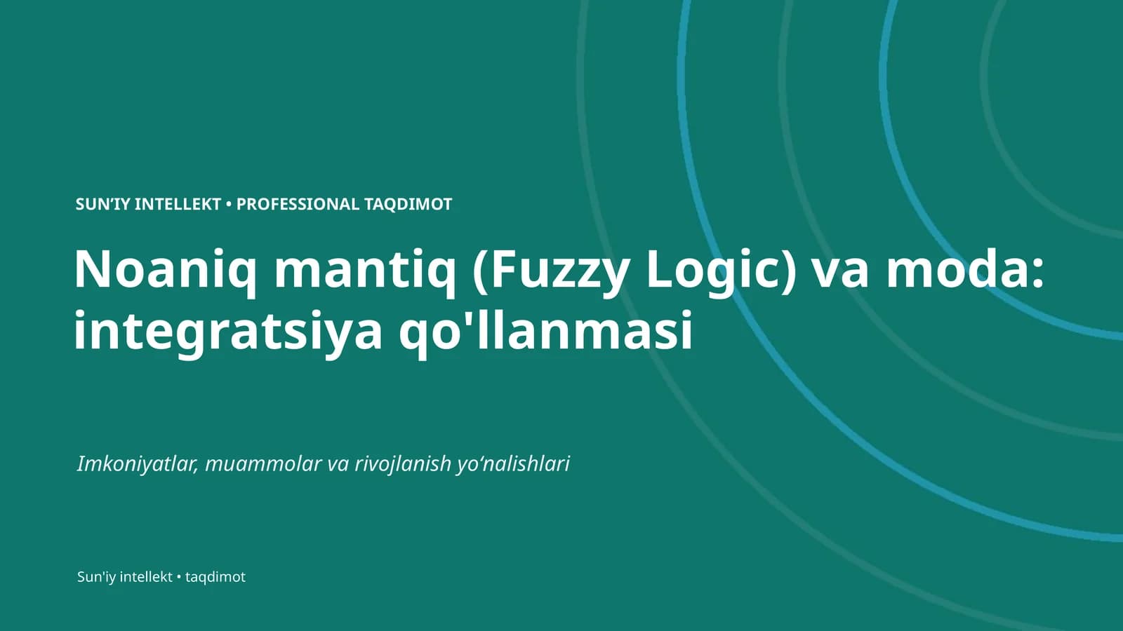 Noaniq mantiq (Fuzzy Logic) va moda: integratsiya qo'llanmasi